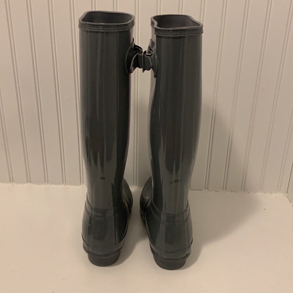 Hunter Rain Boots GRAY size 7 - Picture 3 of 3